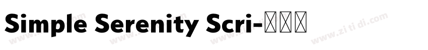 Simple Serenity Scri字体转换